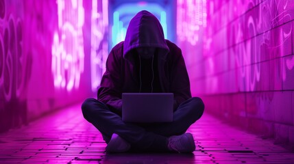 A distressed teenage girl sits in front of her computer, visibly upset as she reads hurtful and bullying messages on her laptop screen, reflecting the growing issue of cyberbullying among youth.