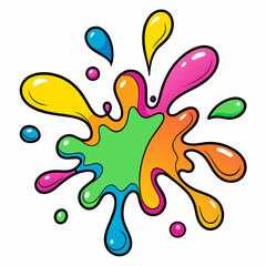 Naklejka na meble illustration of a splash of paint