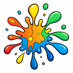 Naklejka na meble illustration of a splash of paint