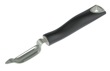 Poster - Swivel Vegetable Peeler. 3D rendering isolated on transparent background