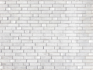  White brick wall pattern texture background.