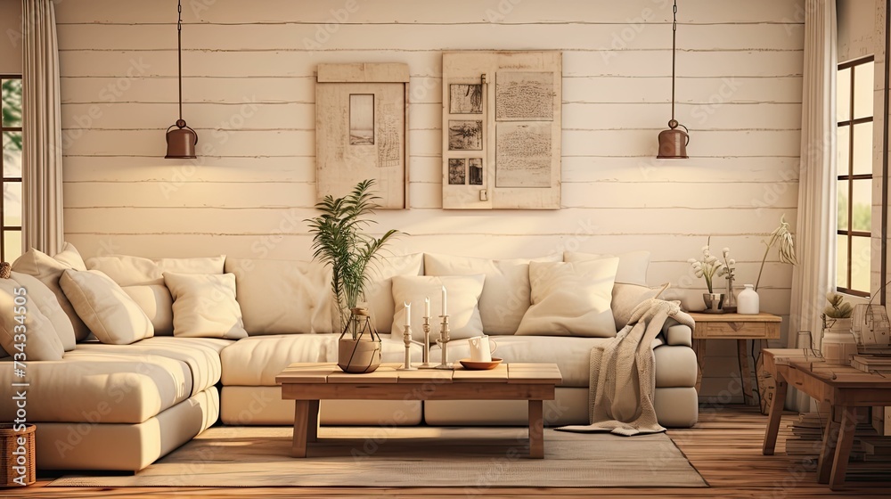 warm cozy home decor Stock Photo