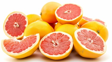 Grapefruits in half, generative ai