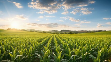 Wall Mural - rural corn field iowa