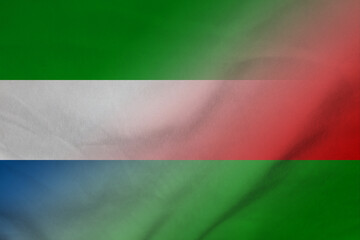 Sierra Leone and Belarus state flag international relations BLR SLE