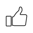 © AAVAA - Thumbs up icon vector. Hand like. Like icon vector.