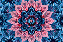 Abstract Kaleidoscope Pattern Texture. Seamless Pattern, Endless. Created With Generative AI.