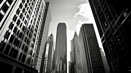 Wall Mural - landmarks chicago buildings