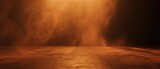 Fototapeta  - Abstract Orange Smoke on Dark Background