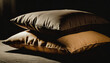 Cushion, pillow, white, black, gray, beige, close-up