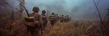 Vietnamese soldiers in Vietnam war - historical combat photography