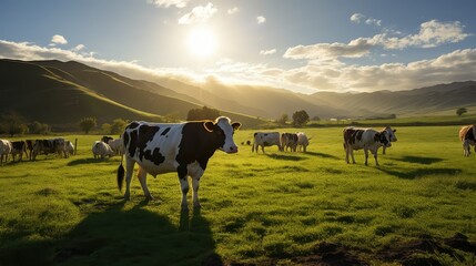 Wall Mural - beef agriculture cows