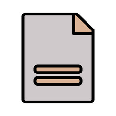 App Essential File Filled Outline Icon