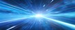 © Hanasta - Blue hyperspace of warp speed and light trail speed