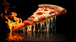 © Derby - Italian pizza, a juicy slice of pizza