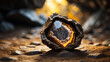 Tiger Eye stone inside a cave