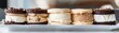 Ice Cream Sandwich Heaven, assortment of homemade ice cream sandwiches with soft cookies or brownies sandwiching creamy ice cream, generative AI
