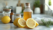 Lemon oil based cleaning solutions in a bottle. Natural and healthy alternative to harsh chemical cleaners. 