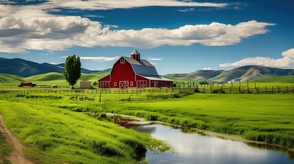 Wall Mural - agriculture idaho farm