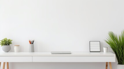 Poster - A minimalist workspace with a clean and uncluttered look