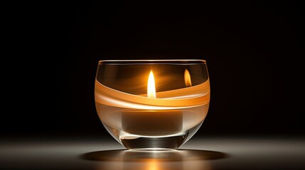 Poster - ambiance candle glass