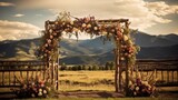 Fototapeta Konie - rustic farm wedding