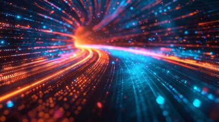 Poster - Experience  connectivity with our advanced high-speed data transfer technology for lightning-fast global communication.