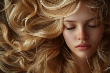 Wall Mural - Gorgeous blond with luscious locks