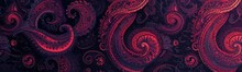 Paisley Style Colorful Background . Banner