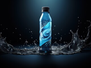 Wall Mural - a drink bottle packaging