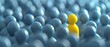 © TeteraX - Yellow Person Standing Out From the Crowd