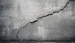 Crack construction defects on wall
