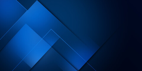 Poster - Abstract graphic design blue banner pattern presentation background web template
