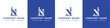 Letters IN and NI Pillar Logo, suitable for business with IN and NI related to Pillar