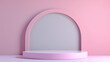 pink window with background