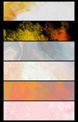 Poster - Vector banner design web template Set, Horizontal header web banner. Modern colorfull cover header background for website. Social Media Cover ads banner, flyer, invitation card