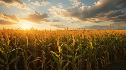 Wall Mural - harvest farm corn