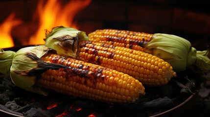 Wall Mural - delicious roasted corn