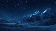 Snowy Mountain Nightfall