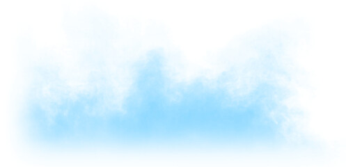 blue smoke effect for decoration and covering on the transparent background