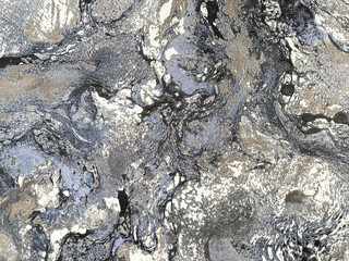 Wall Mural - texture of artistic plaster blue, gray and white colors. abstract art stucco background with pattern