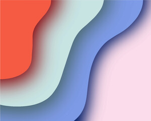 Poster - Abstract wave design for templates.