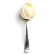 © Oksana_Latysheva - Scoop of vanilla ice cream close-up isolated on white background