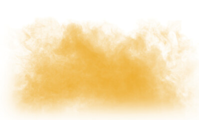 orange smoke effect for decoration and covering on the transparent background