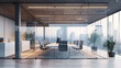 empty room meeting in modern office interior design