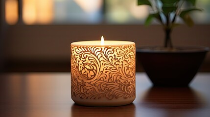 Poster - decor candle template