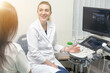 © Angelov - Doctor and patient. Ultrasound equipment. Diagnostics. Sonography.