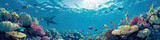 Fototapeta Do akwarium - Reef Radiance - Ultradetailed Illustration of The Great Barrier Reef