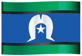 Fototapeta Big Ben - Torres Strait Islander Flag Wave