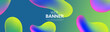 Abstract rainbow background, Colourful web banner
